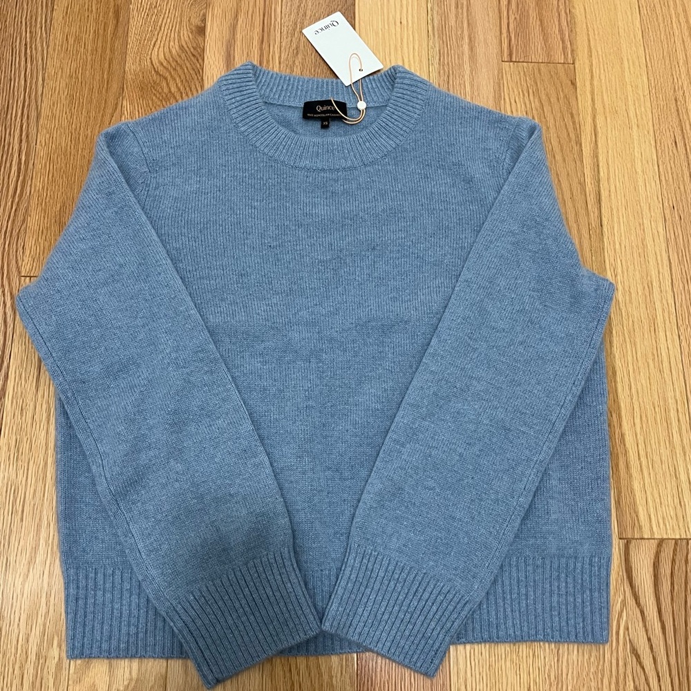 NWT Quince Oversized Cashmere Crewneck Sweater